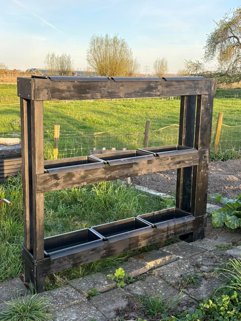 Bato bakken aardbeien, Tuin en Terras, Bloembakken en Plantenbakken, Ophalen, Kunststof, Rond, Zo goed als nieuw