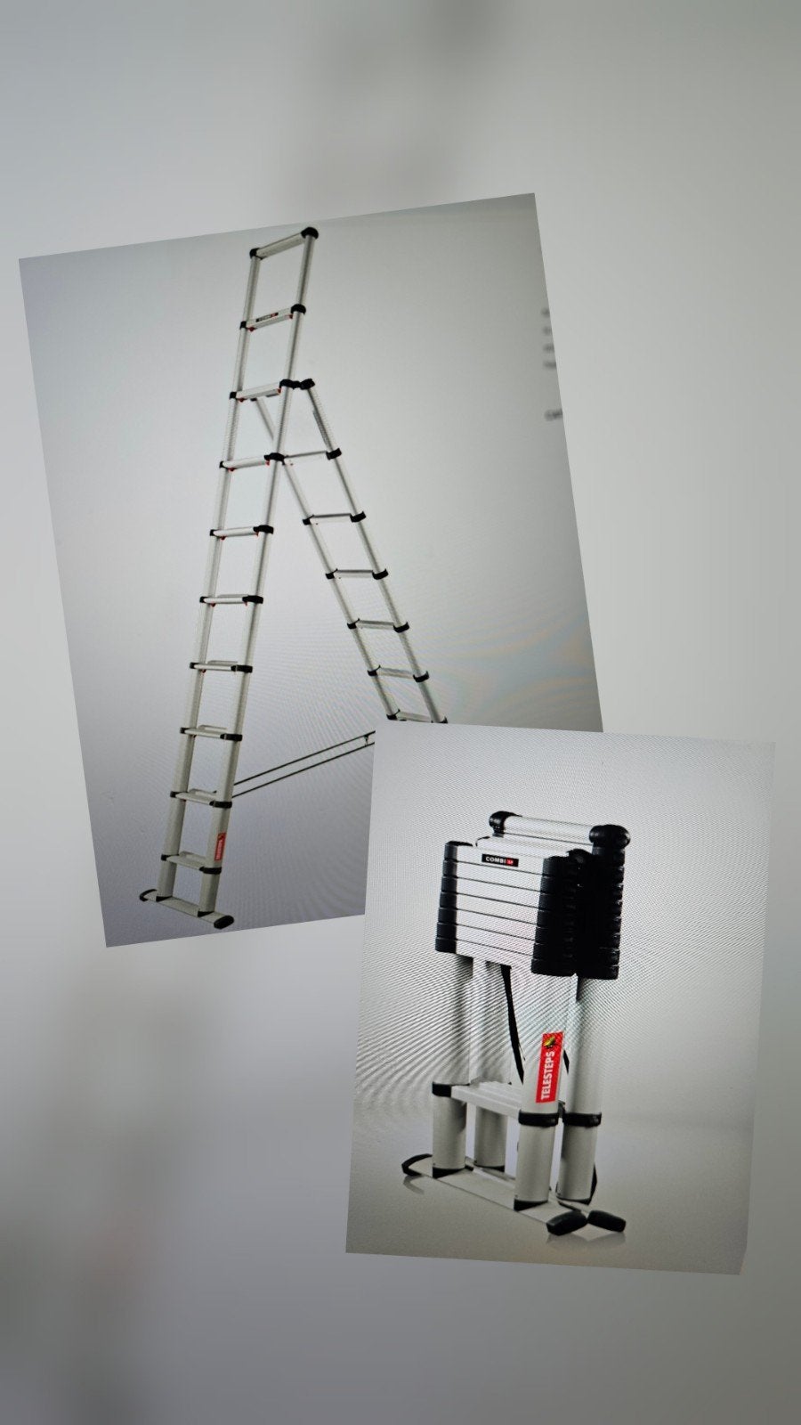 Telescopische vouwladder Telesteps Combi Line 3,0m ladder, Ophalen of Verzenden, Zo goed als nieuw, Ladder, Opvouwbaar of Inschuifbaar