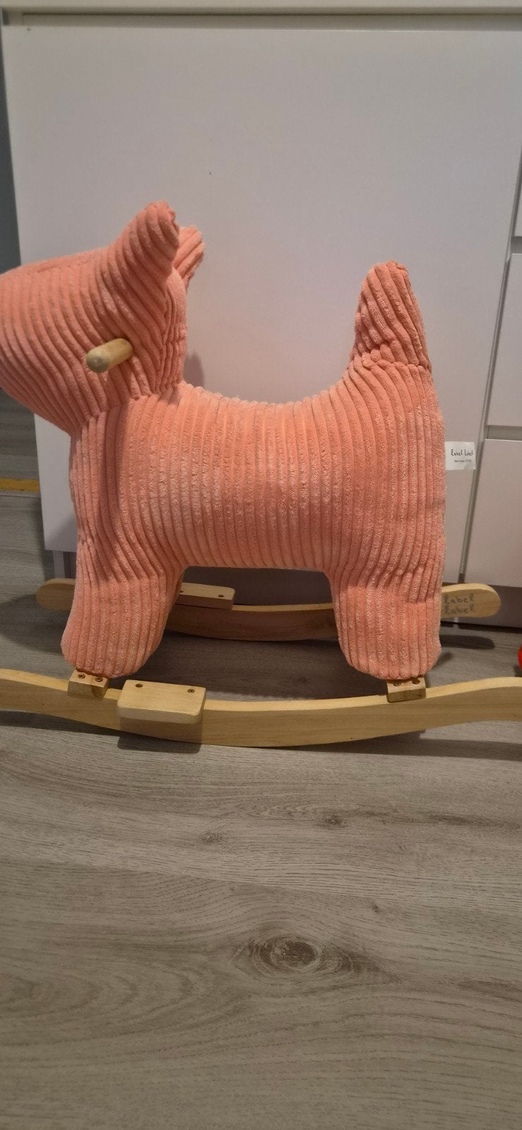 Schattige roze hobbelhond voor kinderen, Ophalen, Zo goed als nieuw, Meisje