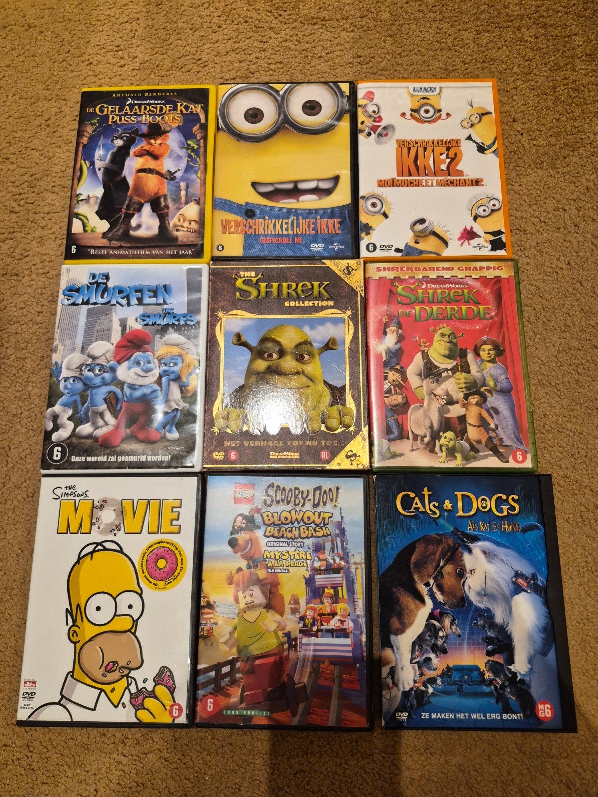 10 diverse dvd's: animatie, avontuur en familieplezier!, Ophalen of Verzenden