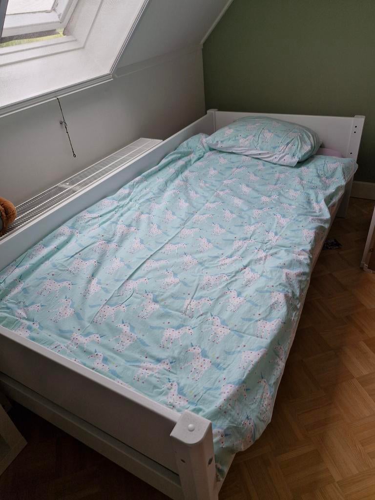 Dekbedovertrek eenhoorn, Kinderen en Baby's, Kinderkamer | Beddengoed, Gebruikt, Meisje, Dekbedovertrek, Ophalen of Verzenden