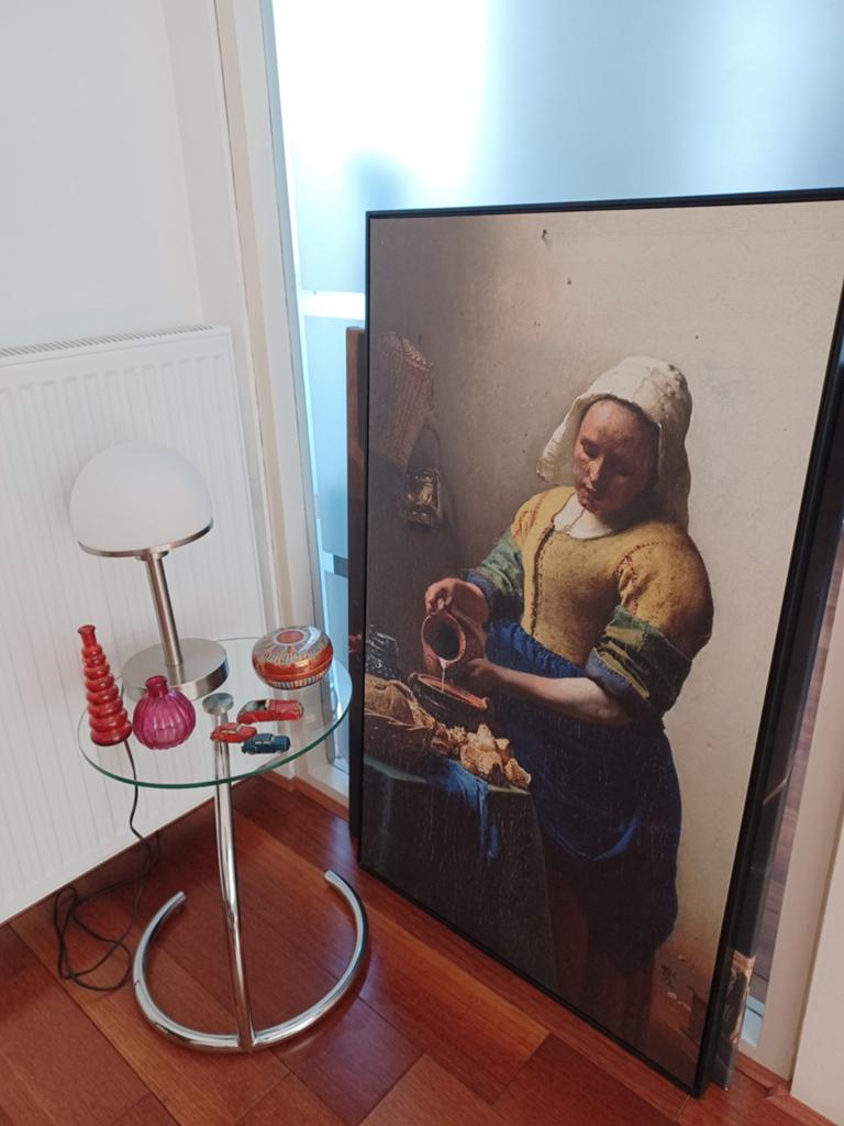 De Melkmeid - Johannes Vermeer reproductie, Ophalen