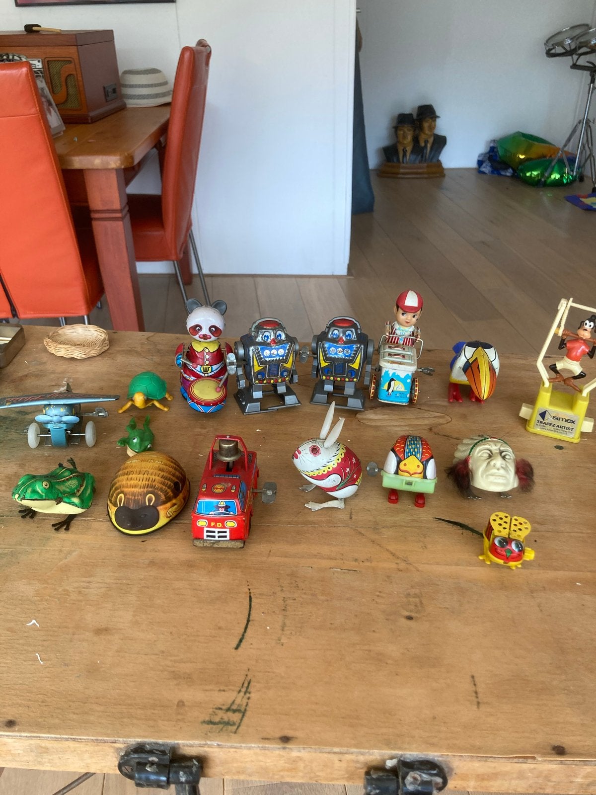 Verzameling vintage opwindspeelgoed uit de jaren '50, Ophalen of Verzenden, Gebruikt