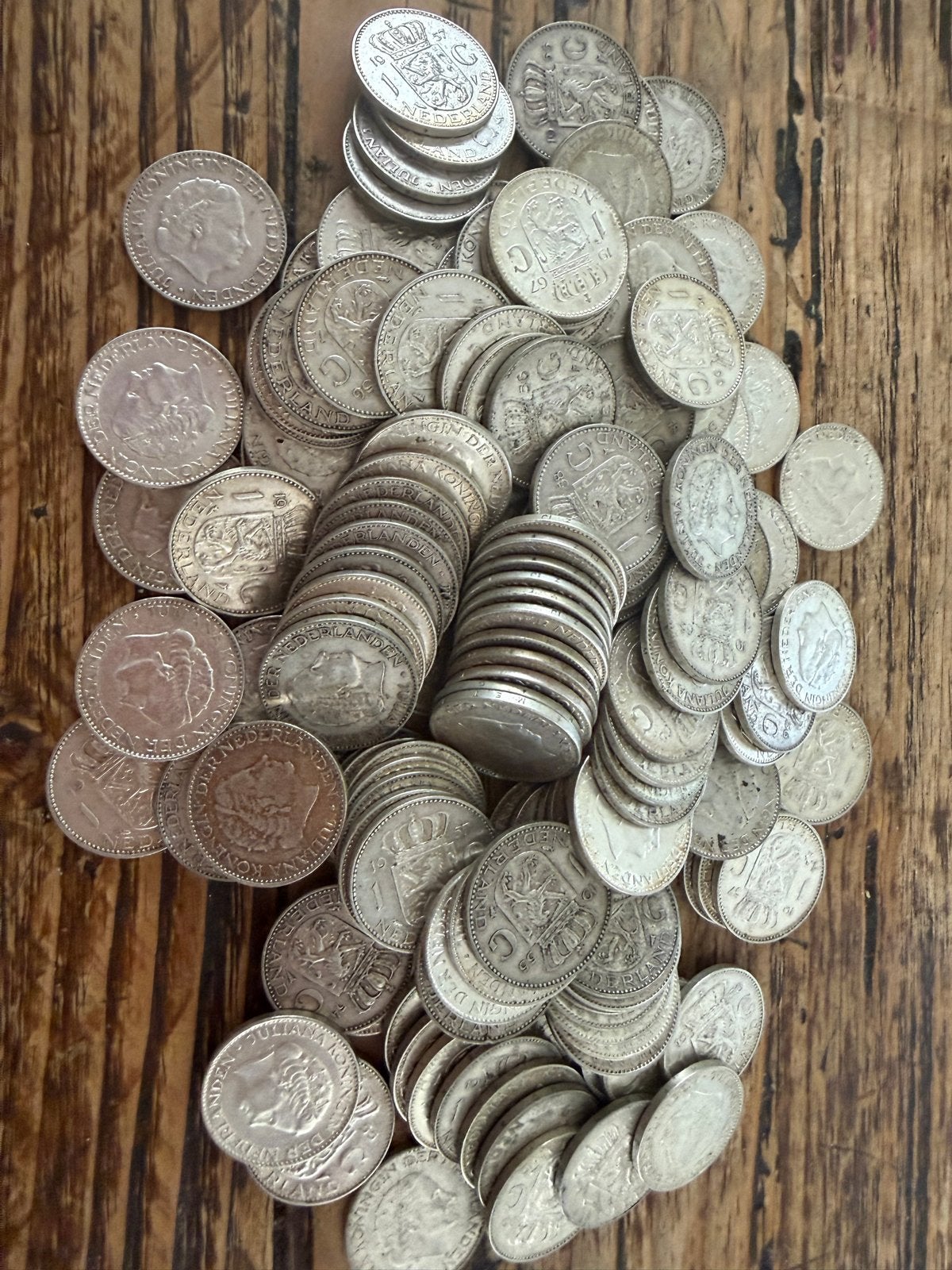 1 kilo zilveren guldens, 1 gulden, Zilver, Ophalen of Verzenden, Koningin Wilhelmina