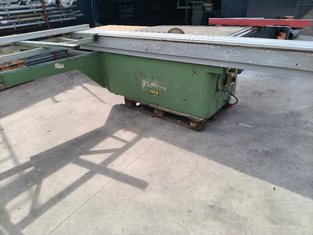 paneelzaag / formaatzaag altendorf met voorritser 380 volt, Doe-het-zelf en Verbouw, Ophalen, Gebruikt, Overige typen, 30 tot 70 mm