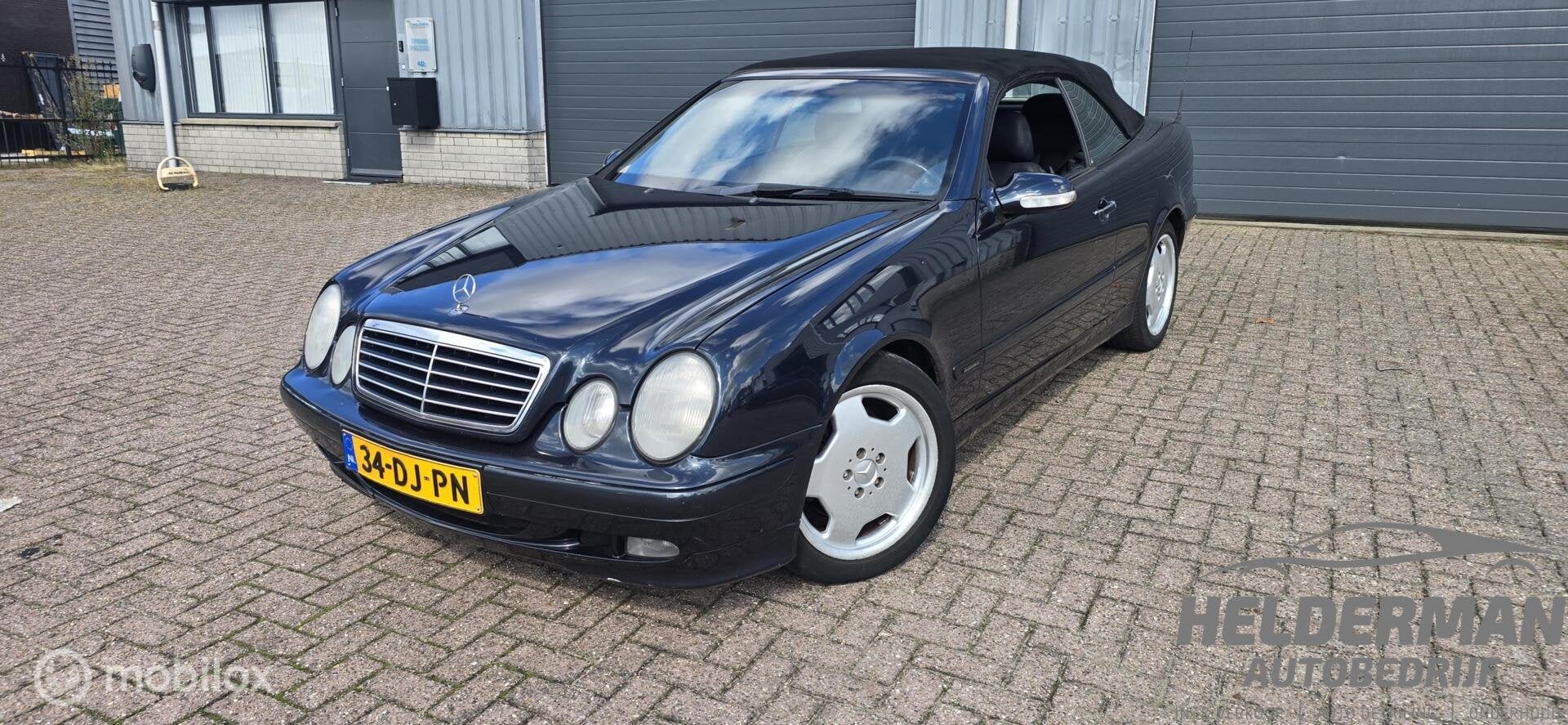 Mercedes-Benz CLK 230 Kompressor Elegance Cabrio, Achterwielaandrijving, Gebruikt, Zwart, Cabriolet