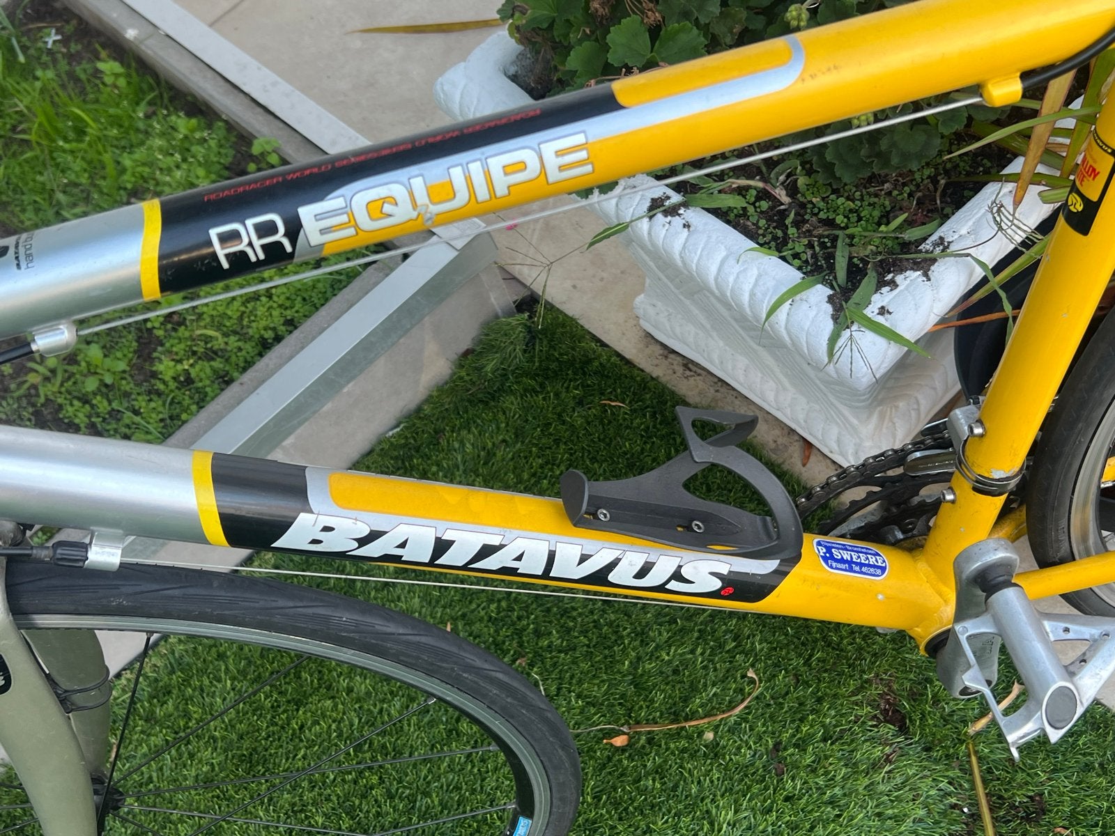 Batavus RR Equipe racefiets - Geel/Zilver, Fietsen en Brommers, 28 inch, Gebruikt, Velgrem, Batavus