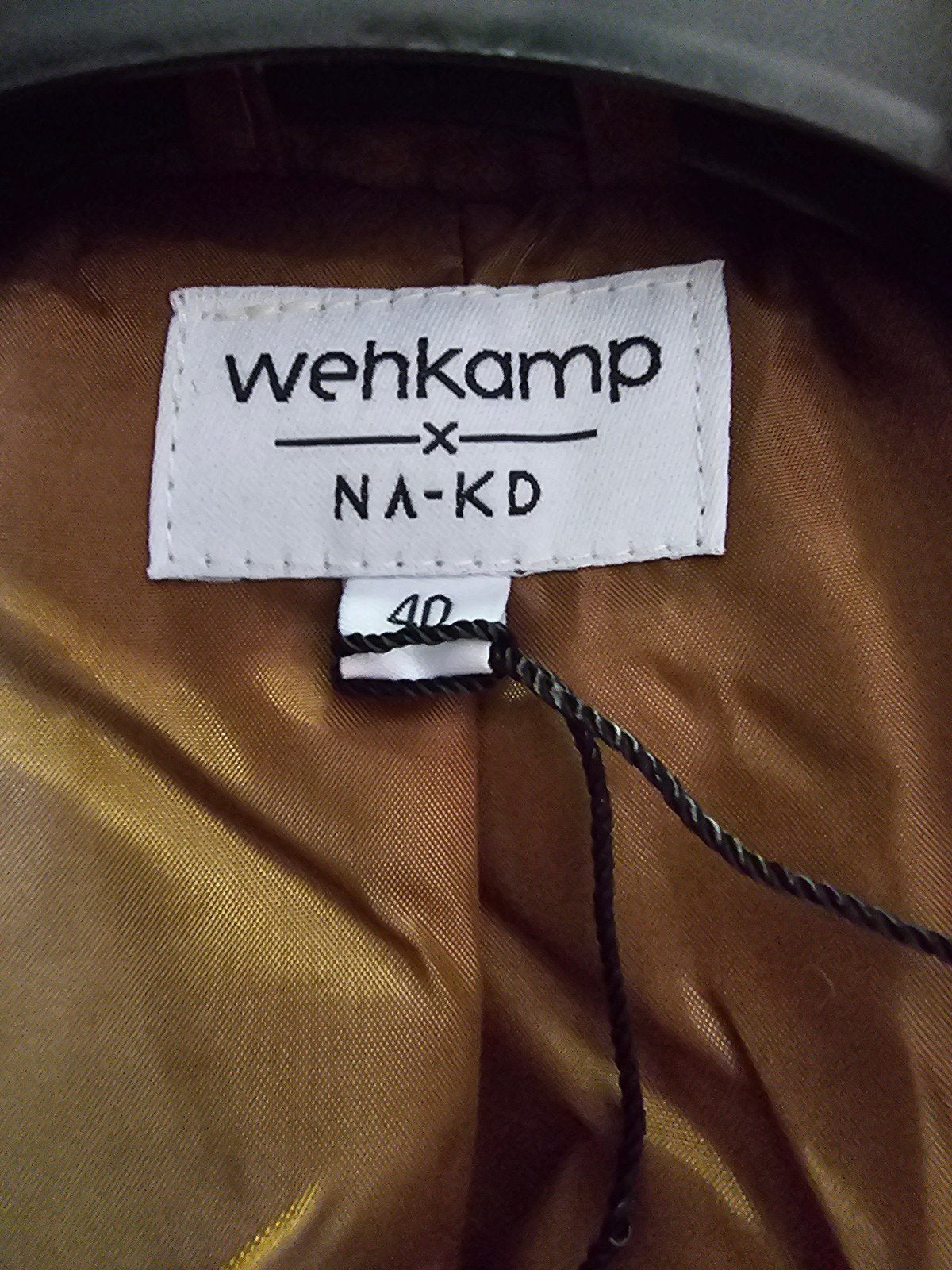 Wehkamp x NA-KD Teddy Jas Maat 40, Maat 38/40 (M), Bruin, Wehkamp x NA-KD, Nieuw