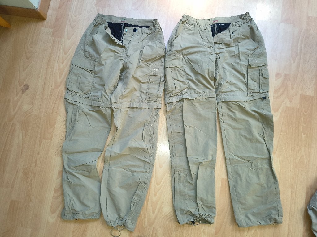 Outdoor kleren, 4 safari broeken XS, 1 blouse S, Ophalen of Verzenden, Gedragen, Maat 34 (XS) of kleiner