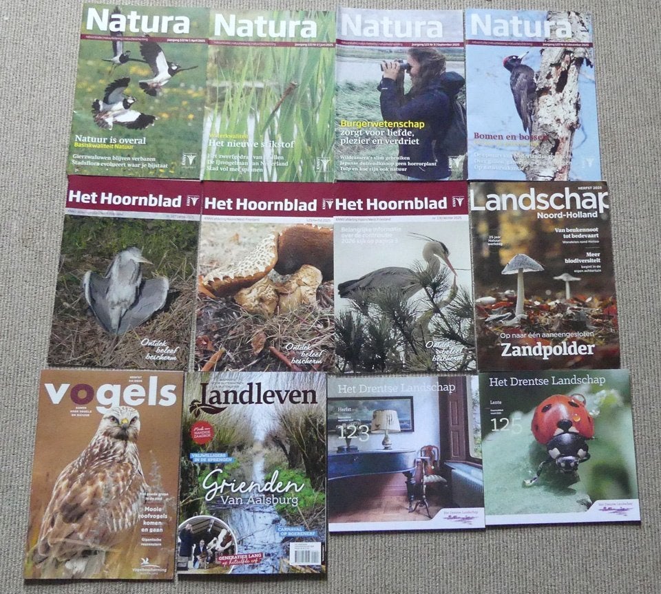 Natuur tijdschriften Landleven Natura Drents Landschap Vogel, Ophalen of Verzenden, Zo goed als nieuw, Wetenschap en Natuur