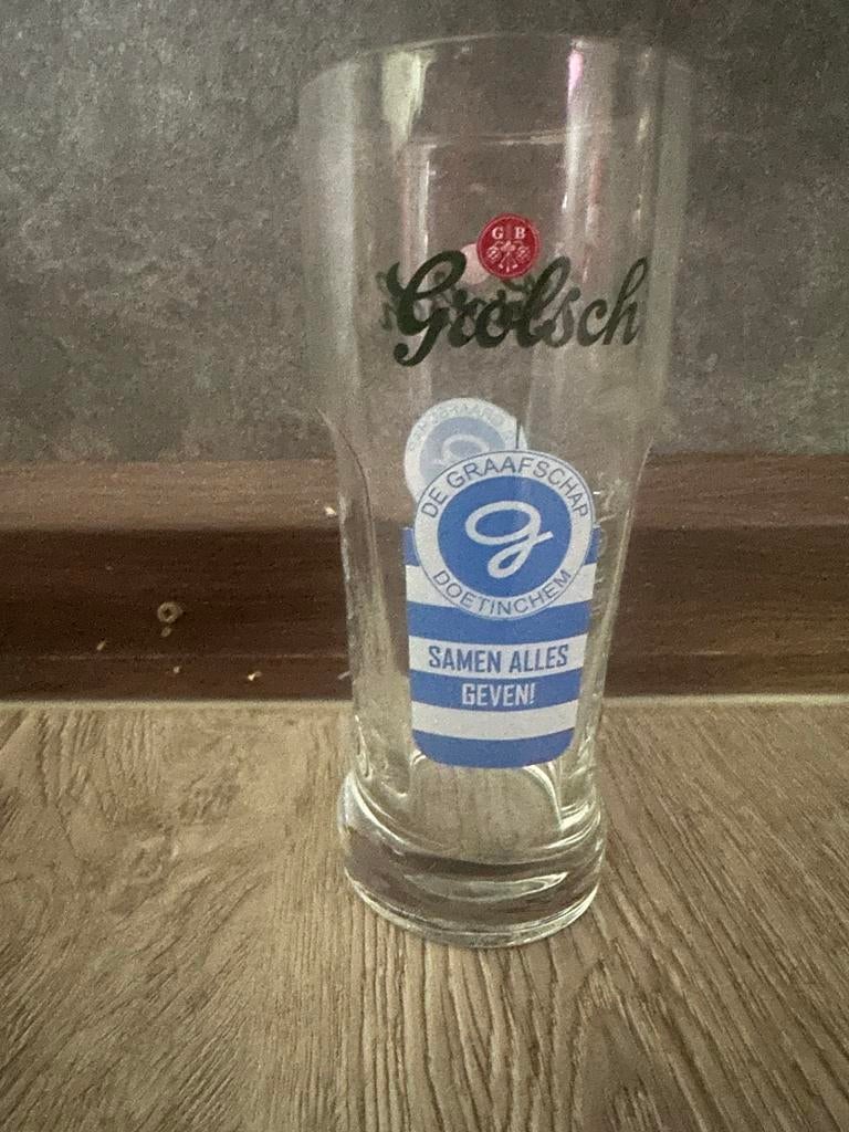 Grolsch De Graafschap Bierglas, Ophalen of Verzenden, Nieuw, Bierglas