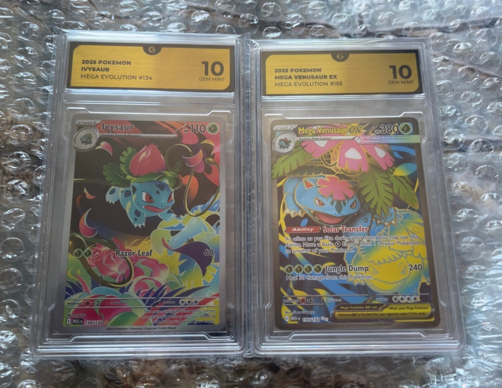 Pokemon Ivysaur 134/132 & Venasaur 155/132 Mega Evo *GG 10*, Ophalen of Verzenden, Zo goed als nieuw, Meerdere kaarten