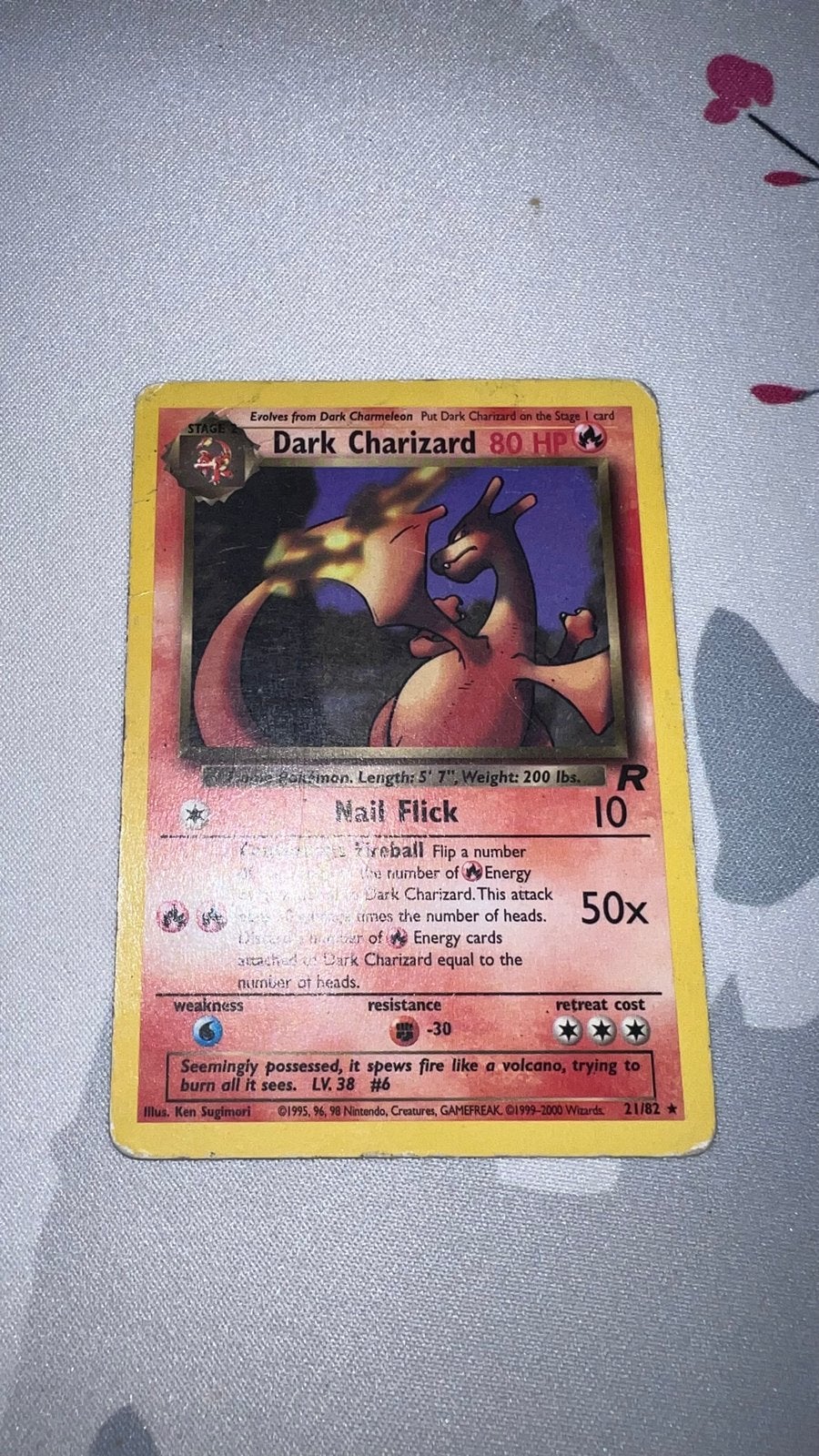Dark Charizard, Hobby en Vrije tijd, Verzamelkaartspellen | Pokémon, Ophalen of Verzenden, Gebruikt, Losse kaart