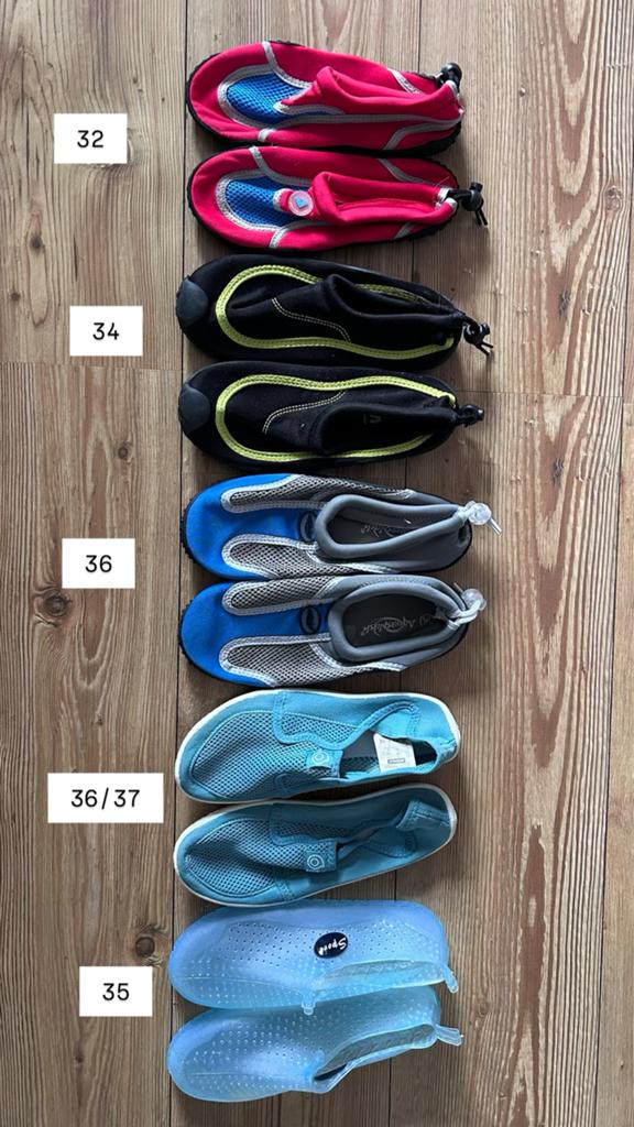 Surfschoentjes diverse maten, Watersport en Boten, Ophalen of Verzenden, Zo goed als nieuw, Dame of Heer, Reddingsvest of Zwemvest