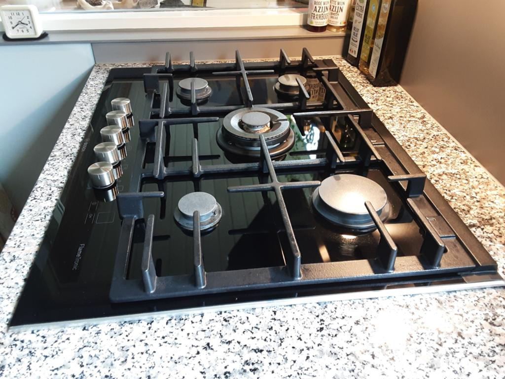 Bosch Flametronic Inbouw Gaskookplaat 5 Pits, Witgoed en Apparatuur, Kookplaten, Ophalen, Gebruikt, Inbouw, Gas