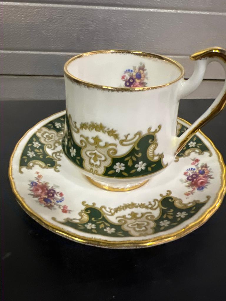 Royal Priory Dale Princess Kop en Schotel - Bone China, Ophalen