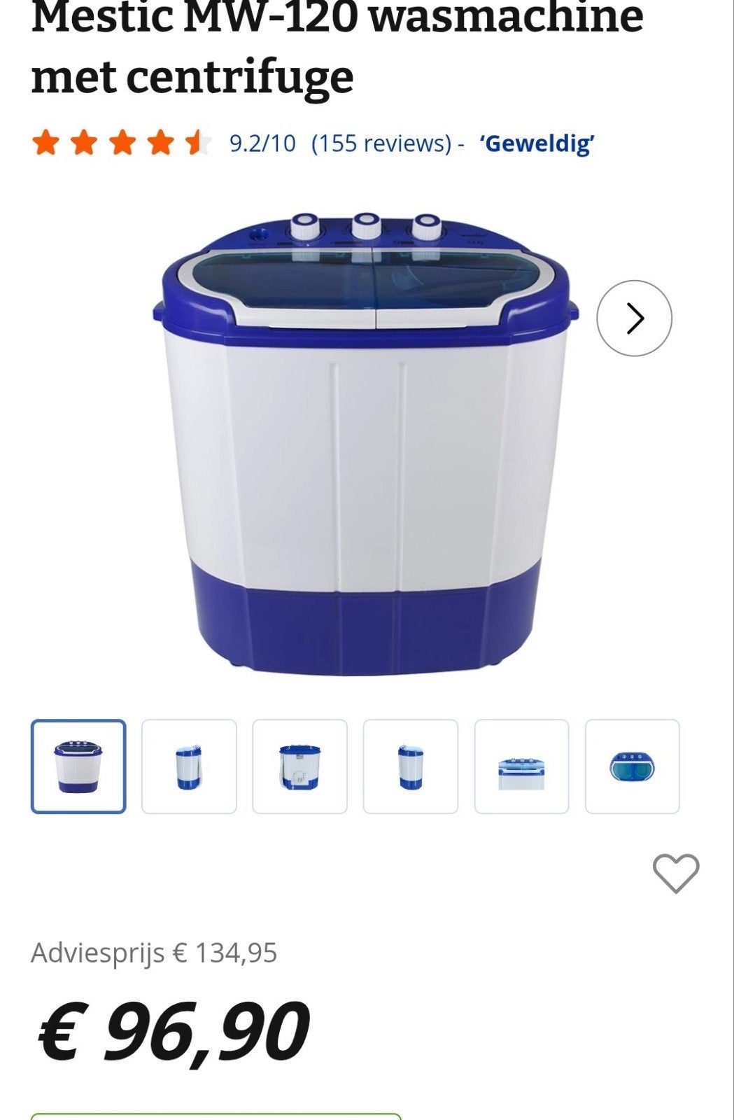 mestic wasmachine en droger, Ophalen, Zo goed als nieuw