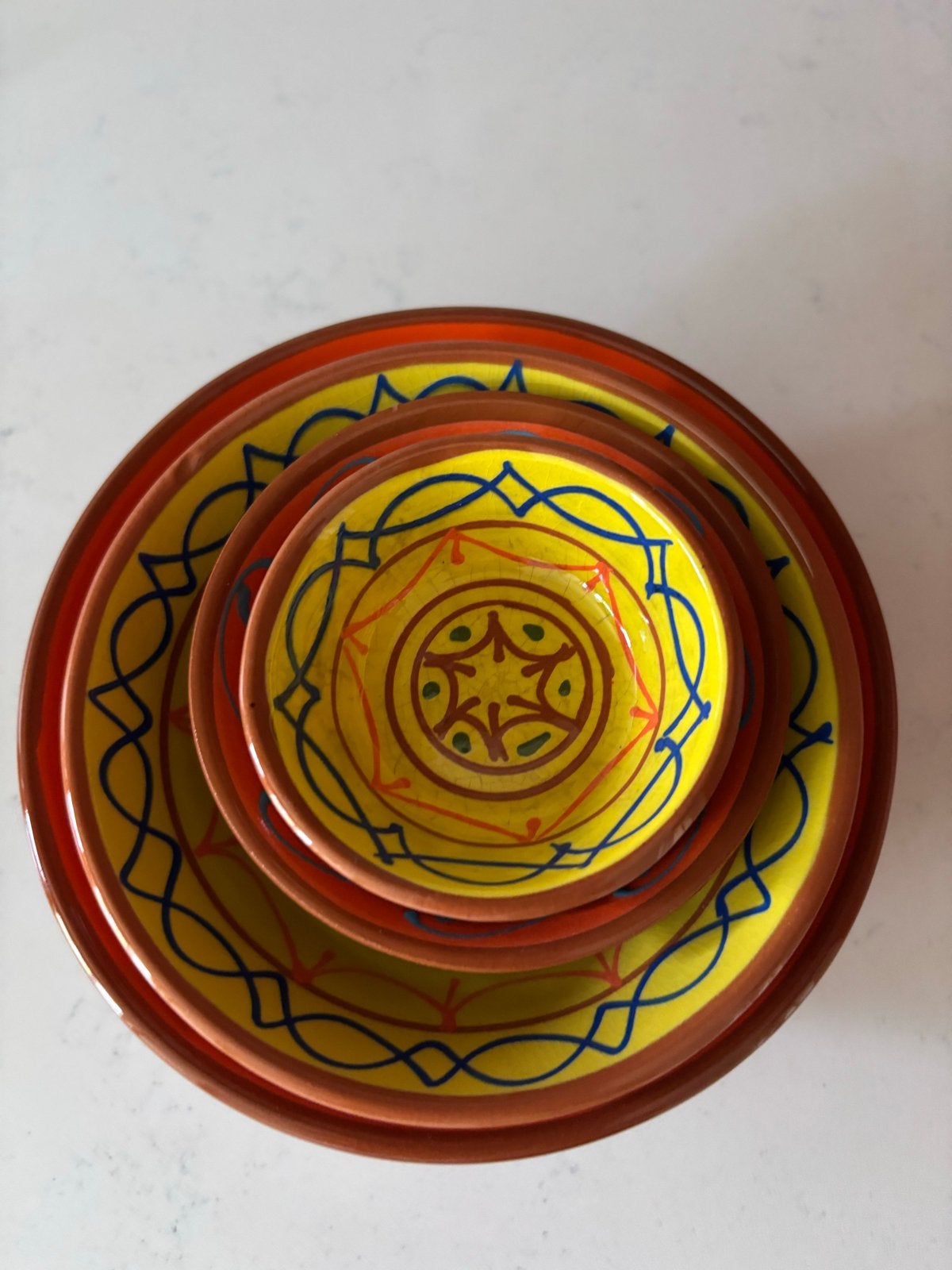 Set van Mexicaanse aardewerk schaaltjes, Ophalen, Gebruikt, Schaal of Schalen, Overige stijlen