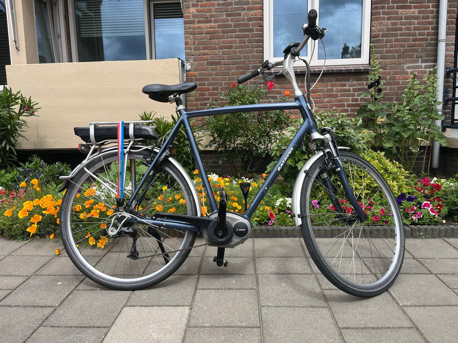Batavus E-bike H65 met 400W accu, Ophalen, Gebruikt, Batavus, 59 cm of meer