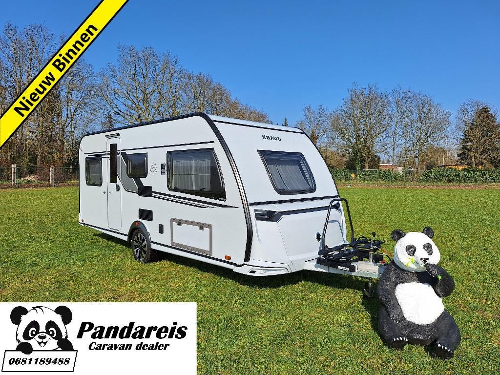 Knaus Südwind 500 EU MOVER + LITHIUM ACCU + FIETSENDRAGER, Rondzit, Bedrijf, 2 aparte bedden, 4 tot 5 meter