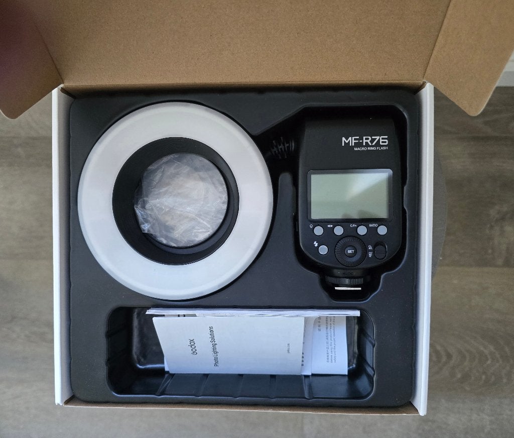 Macro ring flash Godox MF-R76, Audio, Tv en Foto, Ophalen of Verzenden, Nieuw, Godox