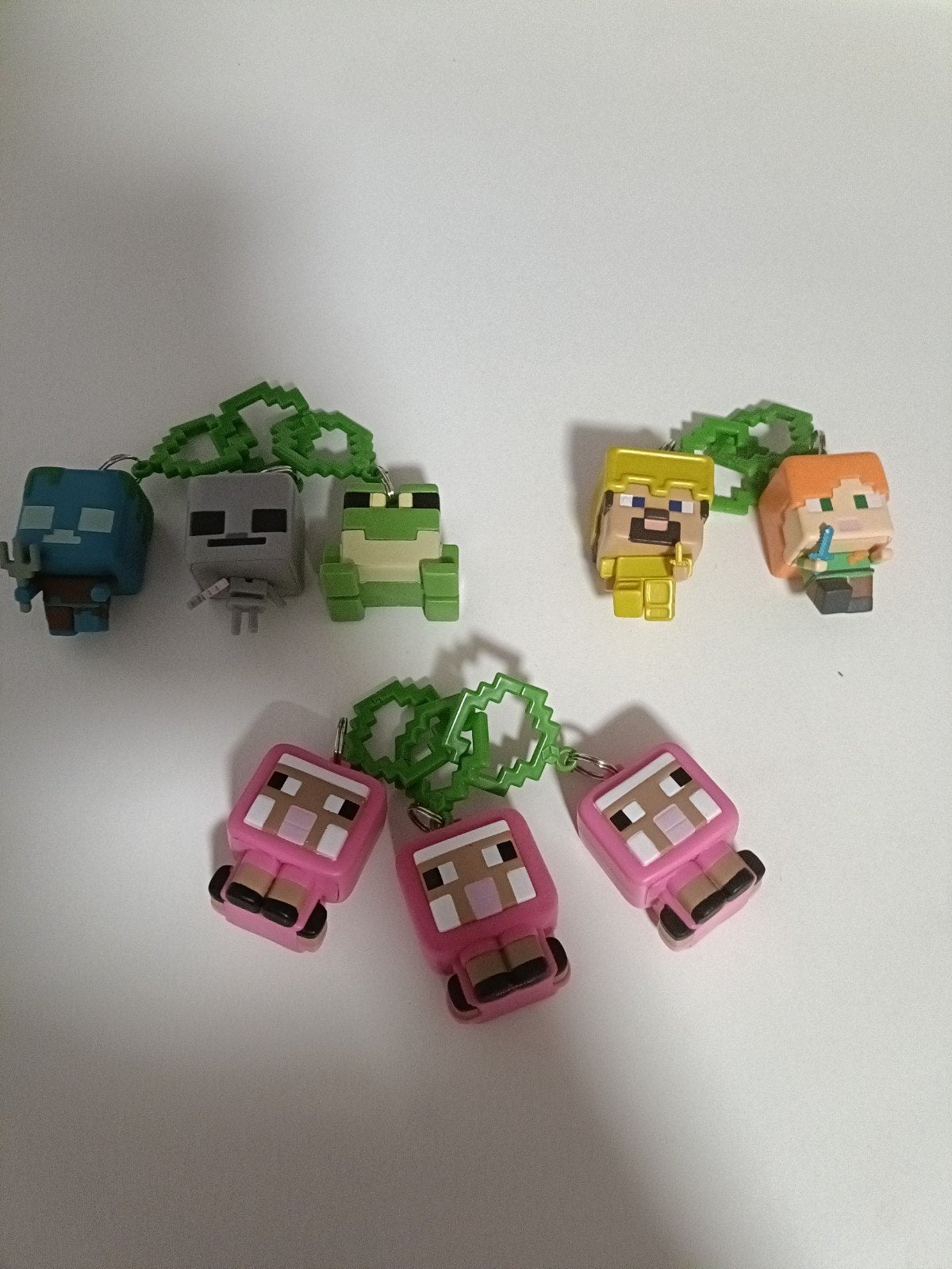 Minecraft sleutelhangers - set van 8 figuren, Ophalen, Nieuw