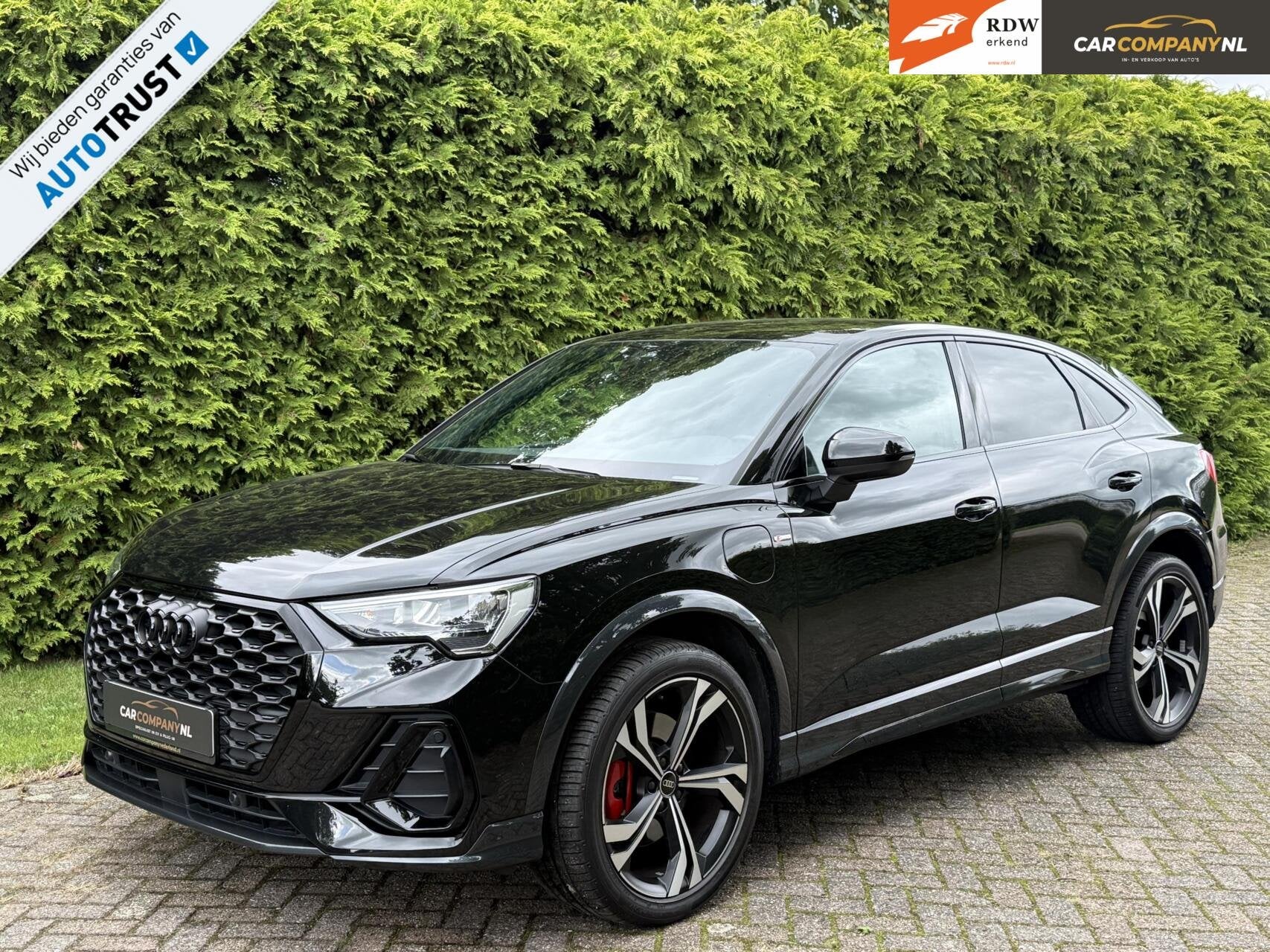 Audi Q3 Sportback|SLINE/Black edit.|SONOS|SFEER|Modelj. 2023, Dealer onderhouden, Gebruikt, Zwart, Met garantie (alle)