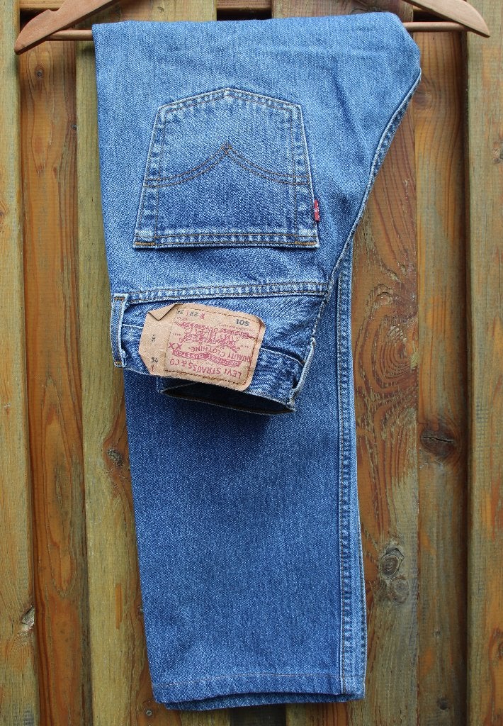 Levi's 501 W28 L30 (aangepaste maat!), Blauw, W32 (confectie 46) of kleiner, Ophalen of Verzenden, Zo goed als nieuw