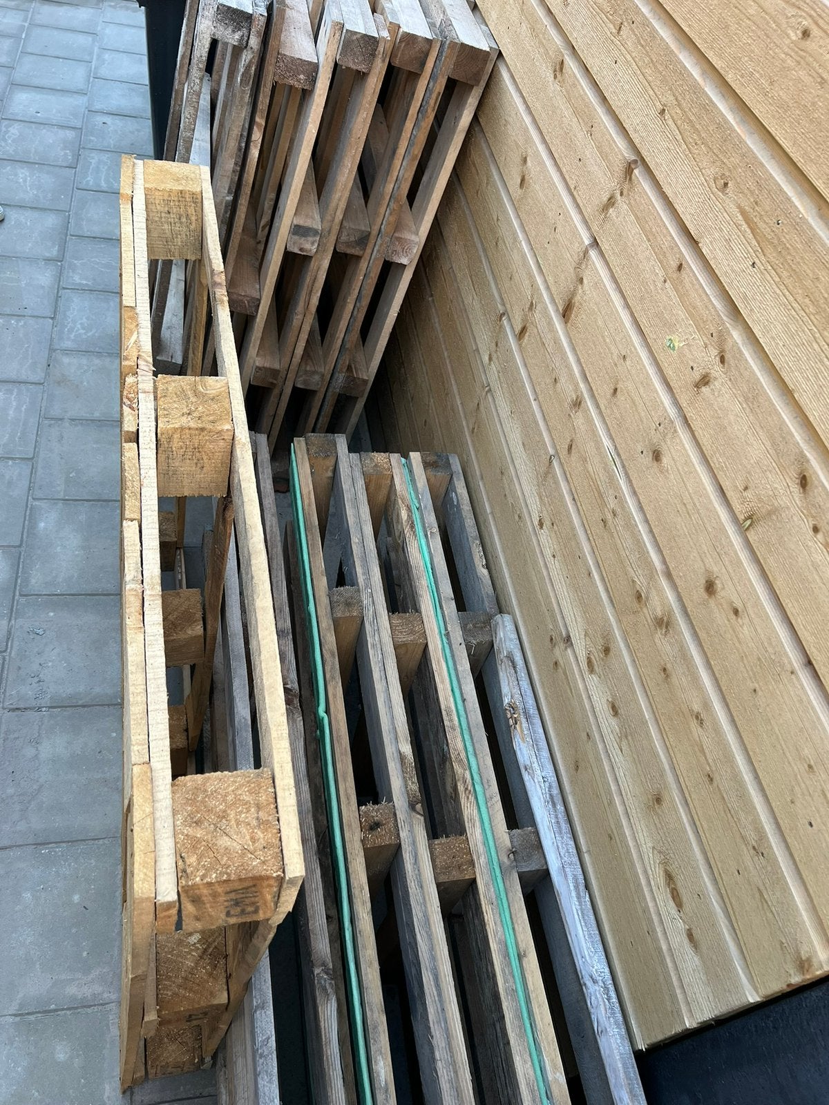 Wegwerp pallets, Ophalen, Gebruikt, 50 mm of meer, Pallet