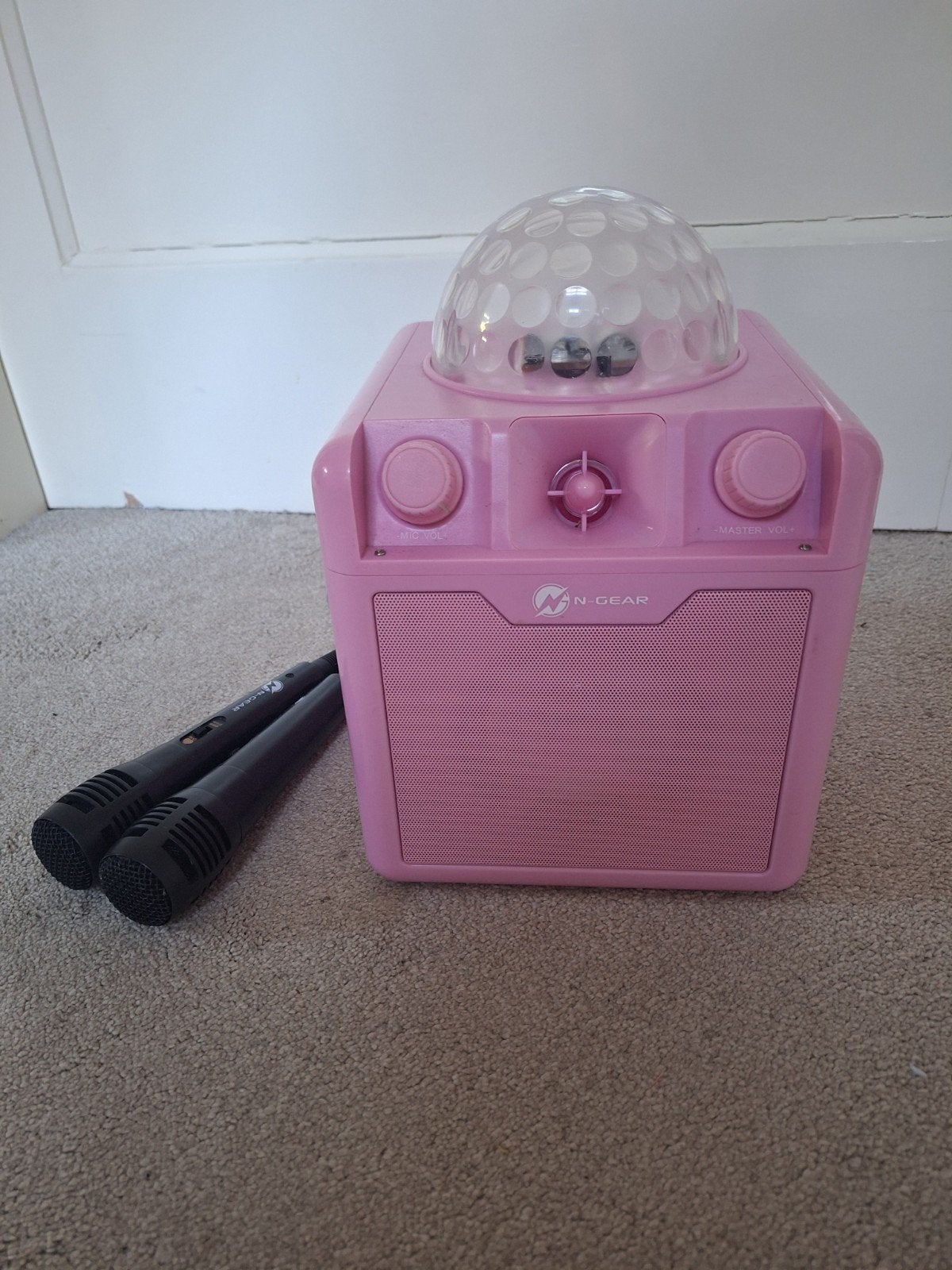 N-Gear Karaoke Box met 2 Microfoons en Discobal, Ophalen