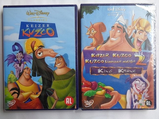 Walt Disney Classic Keizer Kuzco (Deel 1 en 2 Dvd Set), Tekenfilm, Nederlands, Ophalen of Verzenden, Zo goed als nieuw