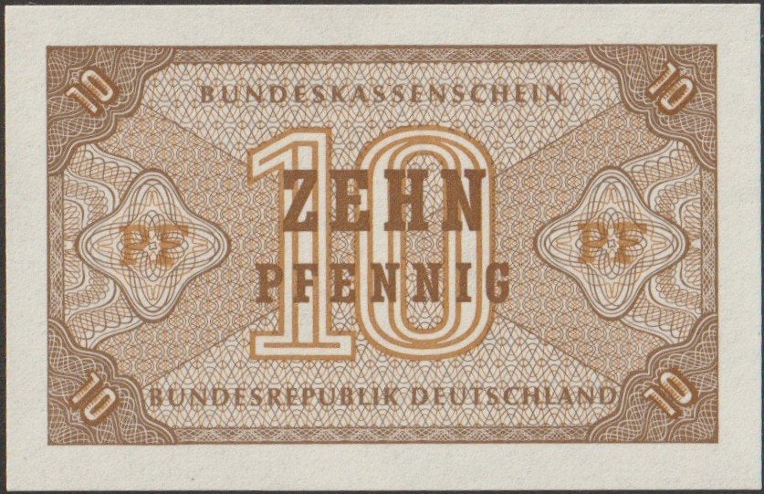 Duitsland 10 pfennig ND(1967) UNC p.26 (# 377), Verzenden, Duitsland, Los biljet