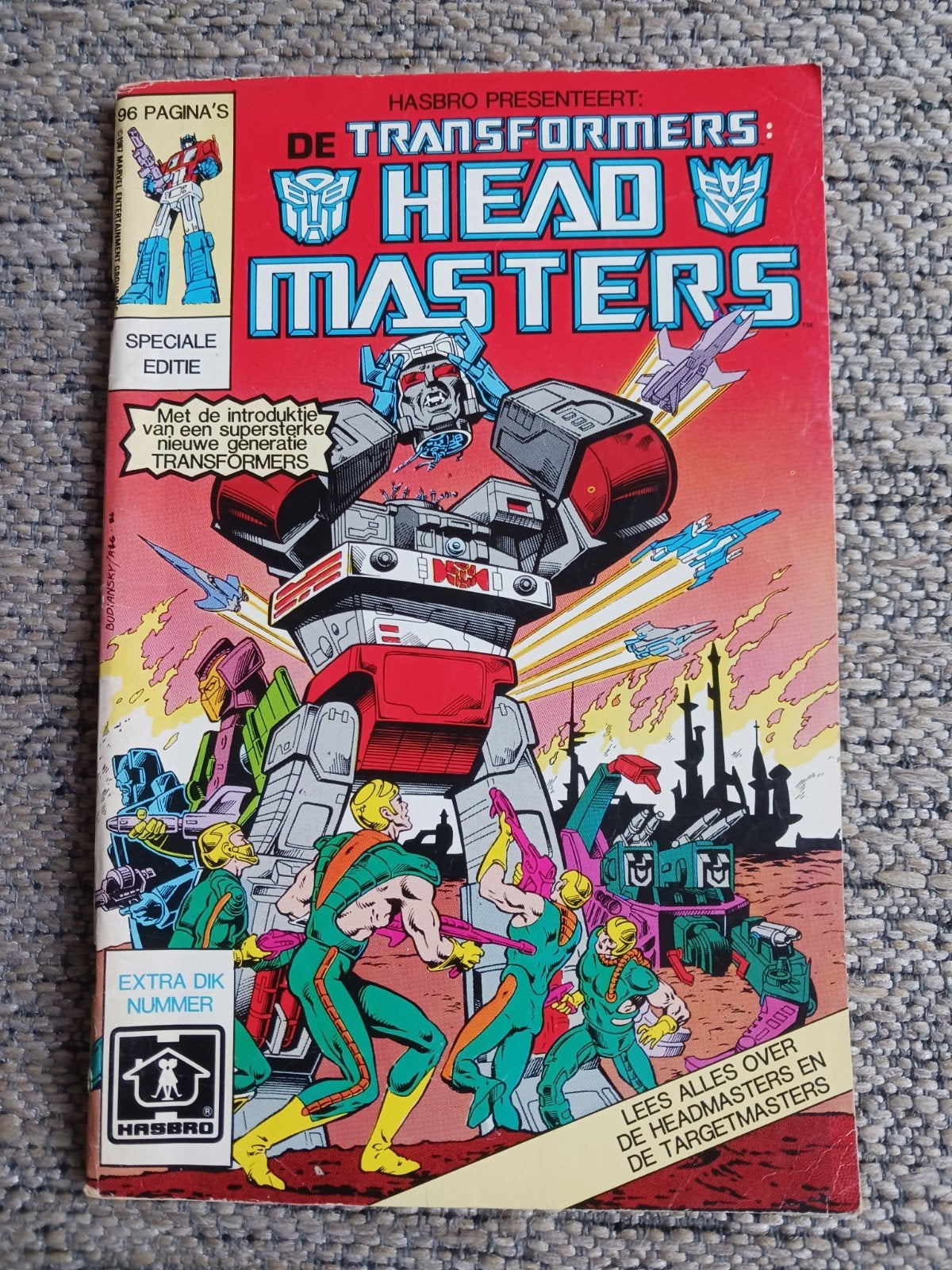 Transformers: Headmasters Speciale Editie Stripboek, Eén stripboek, Ophalen of Verzenden, Gelezen, Marvel Comics