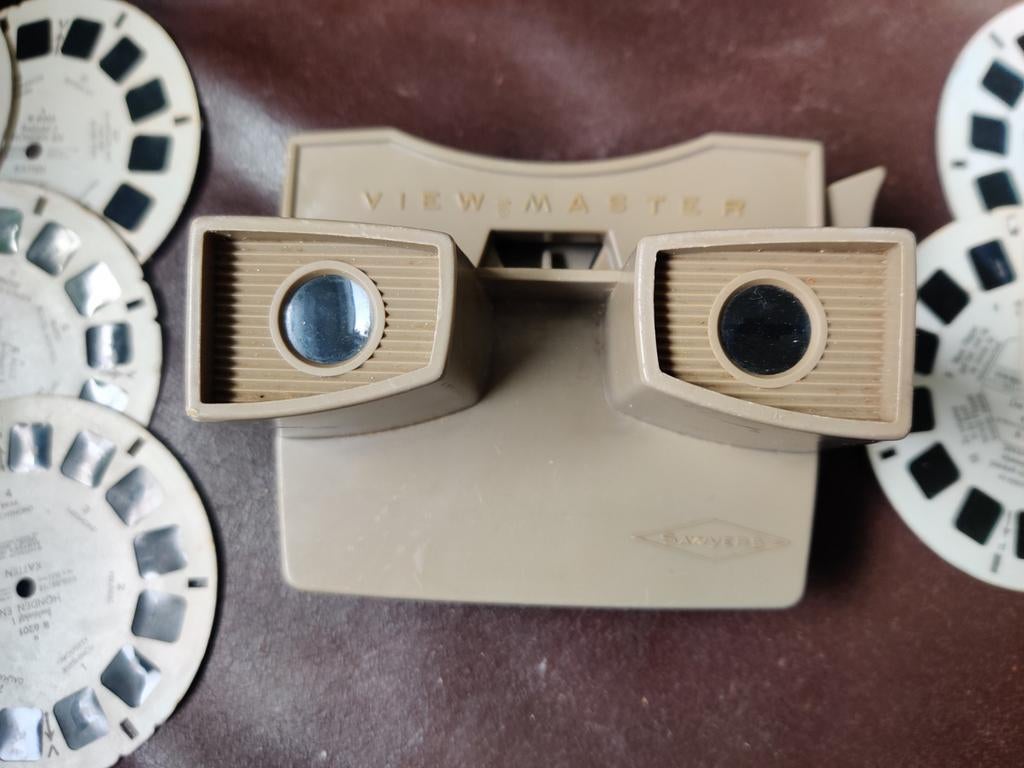 Viewmaster met Flipper en dierenplaatjes, Ophalen of Verzenden, Gebruikt