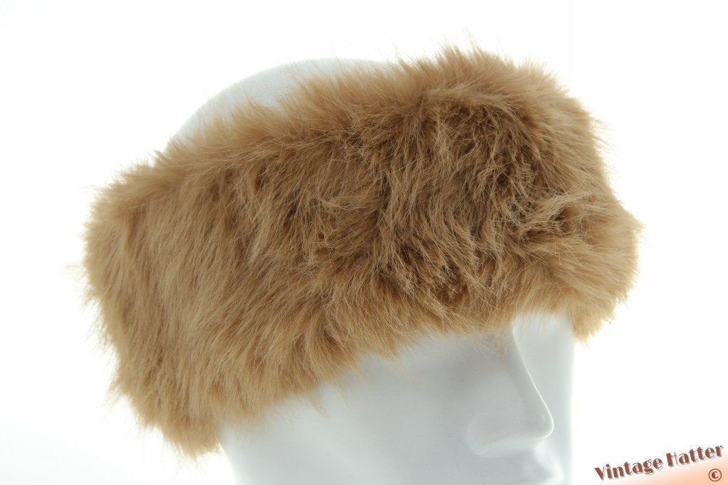 Hoofdband beige bruin imitatie bont 55-62 nieuw, Kleding | Dames, Hoeden en Petten, Ophalen of Verzenden, Nieuw, One size fits all