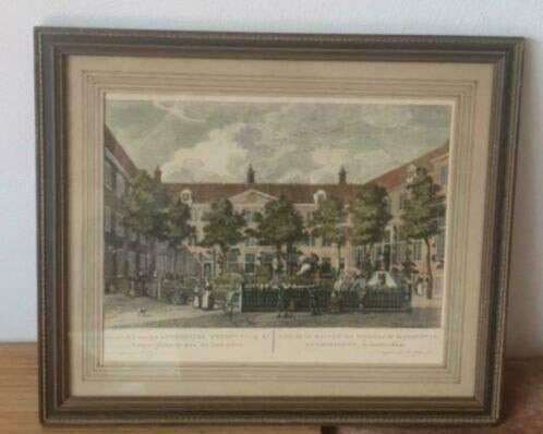 orig. gravure 1783 Luthersche Weeshuys Amsterdam H. Schouten, Antiek en Kunst, Kunst | Etsen en Gravures, Ophalen