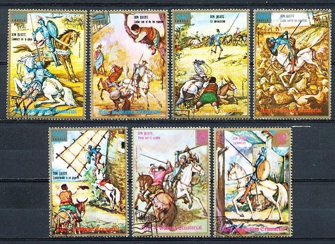 Equatoriaal Guinee 1975 M551-557 gest., Ophalen of Verzenden, Overige landen, Gestempeld