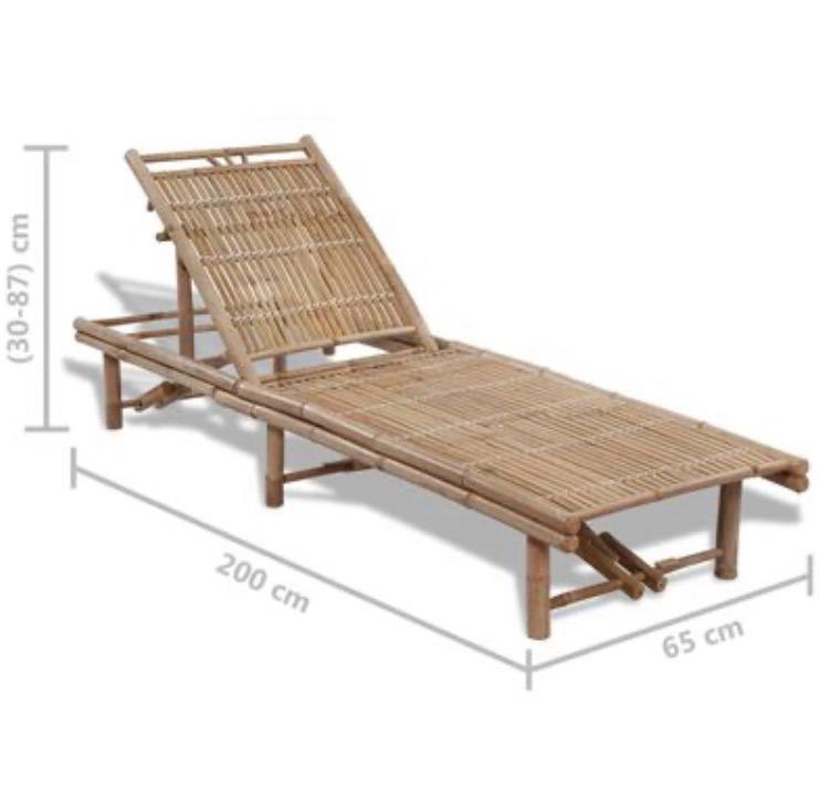 Mooie ligbedden en tafel bamboe met kussens., Tuin en Terras, Ligbedden, Ophalen, Zo goed als nieuw, Rotan