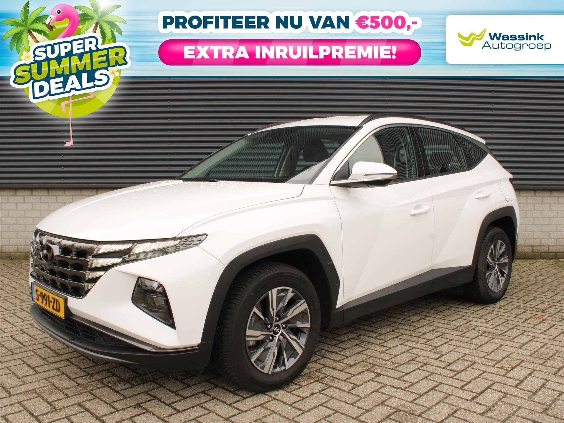Hyundai Tucson Comfort 1.6 T-GDi HEV 230pk Automaat SUMMERDE, Auto's, Hyundai, Stof, Gebruikt, 4 cilinders, 1650 kg