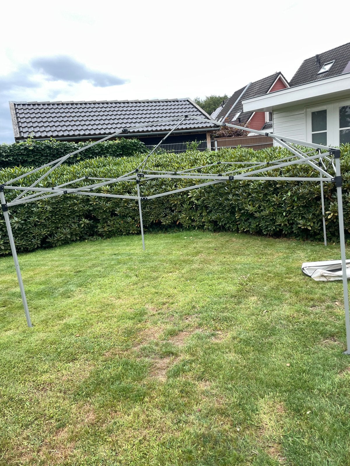 Harmonica witte partytent - 3x3m, compleet, Tuin en Terras, Partytenten, Ophalen, Gebruikt, Opvouwbaar, Partytent