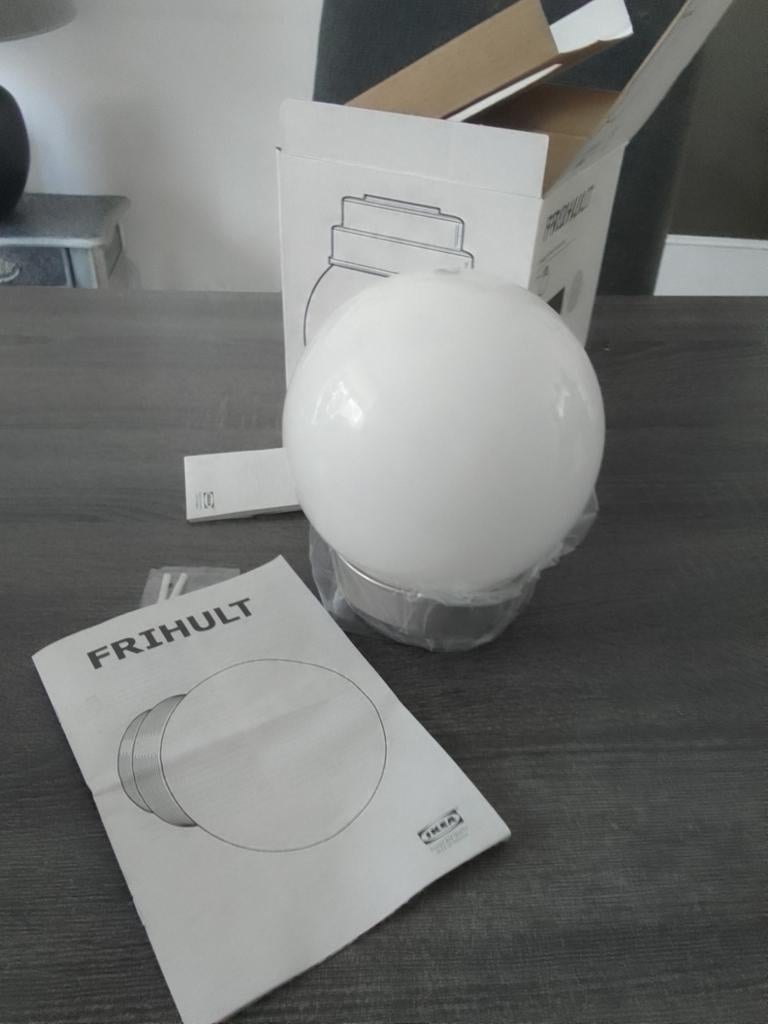 IKEA FRIHULT Plafondlamp/Wandlamp - Nieuw in doos, Ophalen, Nieuw, Glas