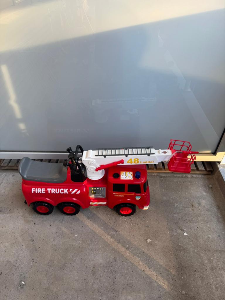 Brandweer loopauto, Kinderen en Baby's, Speelgoed | Buiten | Voertuigen en Loopfietsen, Ophalen, Gebruikt