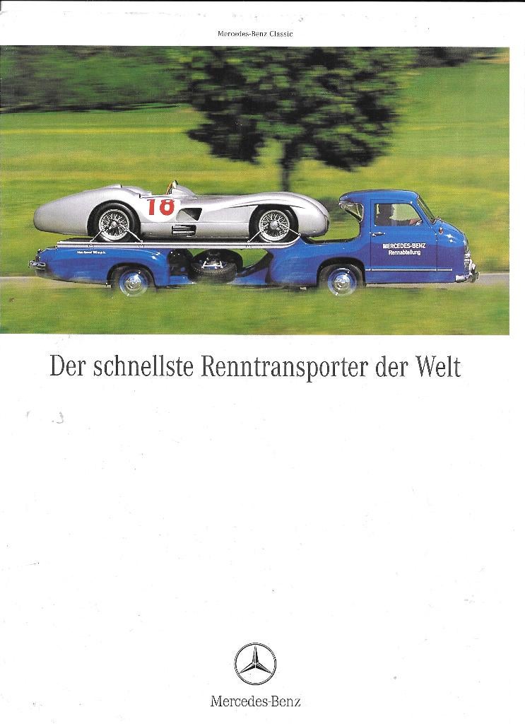 MERCEDES "RENNTRANSPORTER", Ophalen of Verzenden, Zo goed als nieuw, Mercedes