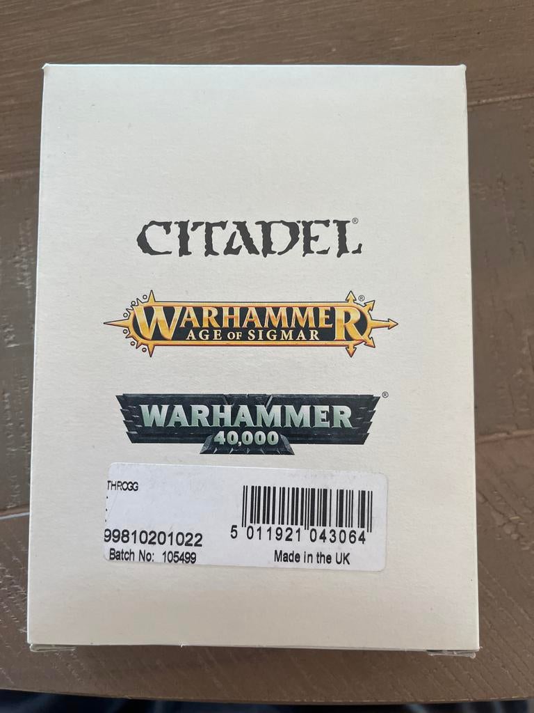 Citadel Warhammer Throgg Figuur - in Doos, Hobby en Vrije tijd, Wargaming, Ophalen of Verzenden, Zo goed als nieuw, Warhammer
