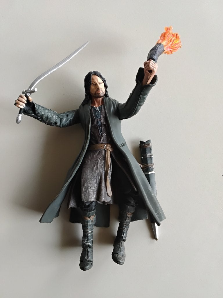 Aragorn  hunter striker tolkien model bewegend, Ophalen of Verzenden, Gebruikt, Actiefiguurtje