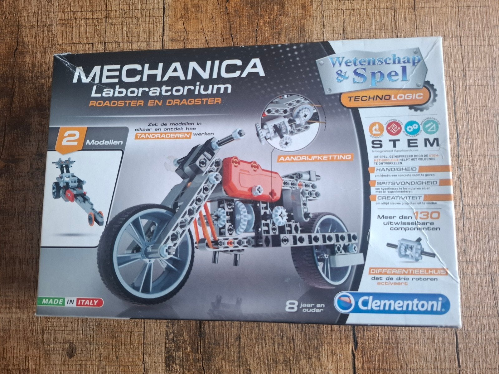 Clementoni Mechanica Laboratorium Roadster & Dragster, Ophalen of Verzenden, Zo goed als nieuw, Knutselen
