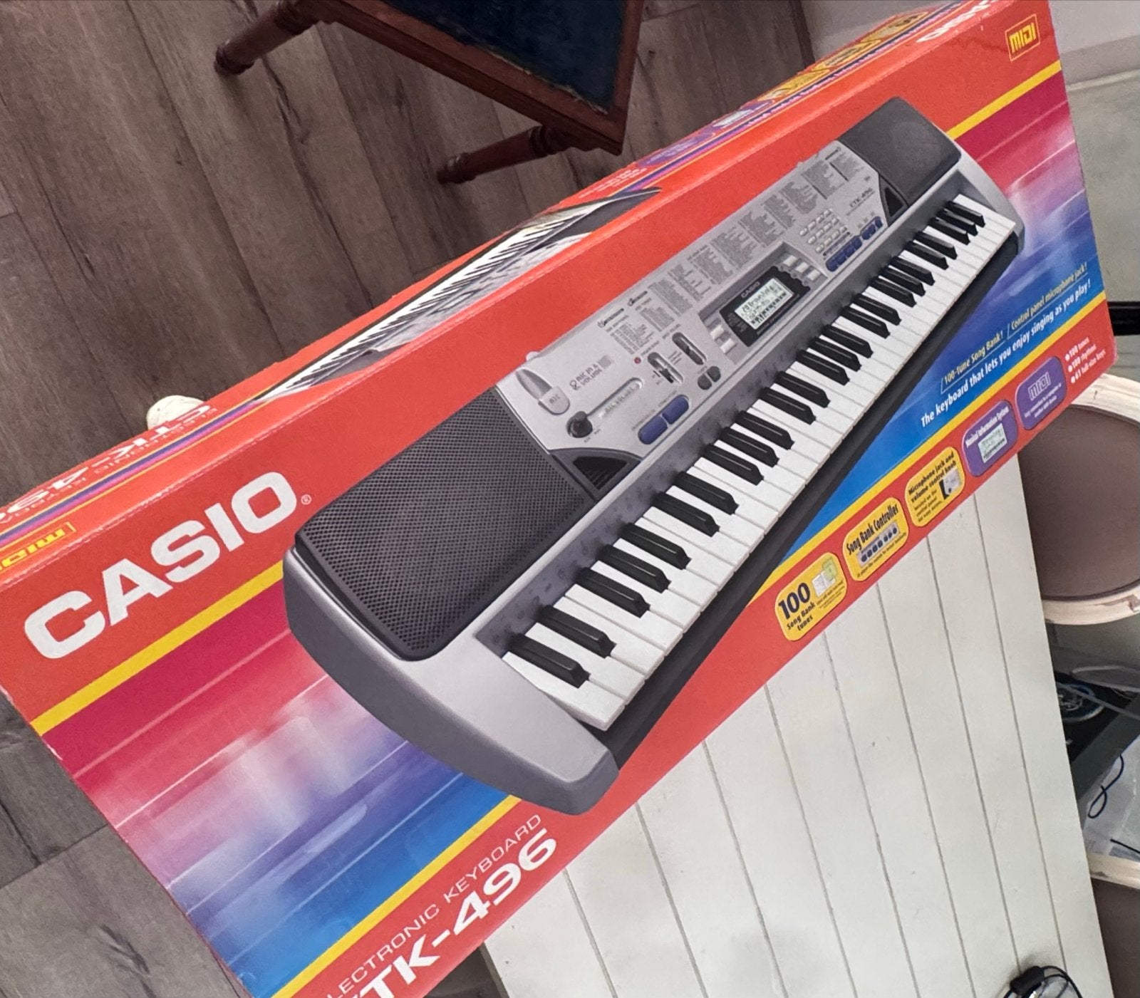 Casio CTK-496 Keyboard - Zo goed als nieuw, Ophalen, Casio, 61 toetsen, Zo goed als nieuw