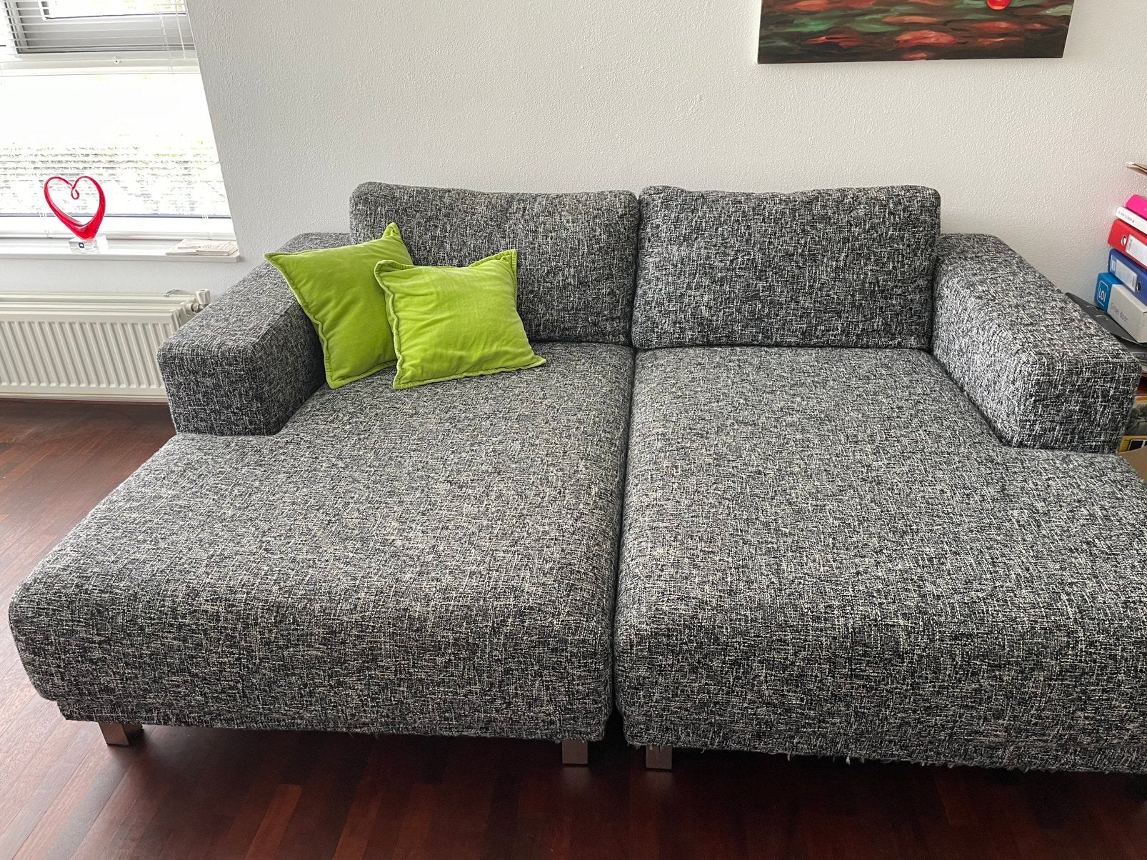 Lounge bank, Ophalen, Tweepersoons, Zo goed als nieuw, Modern