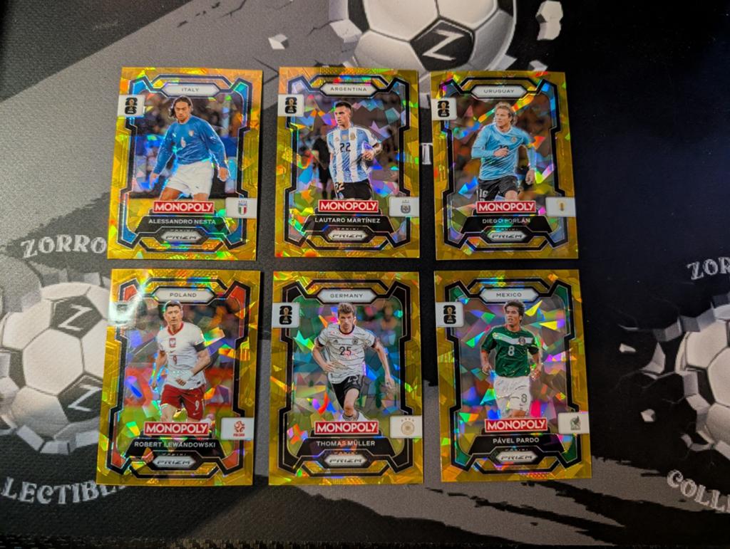 Panini Prizm Monopoly 6x gold parallels, Ophalen of Verzenden, Zo goed als nieuw, Meerdere plaatjes