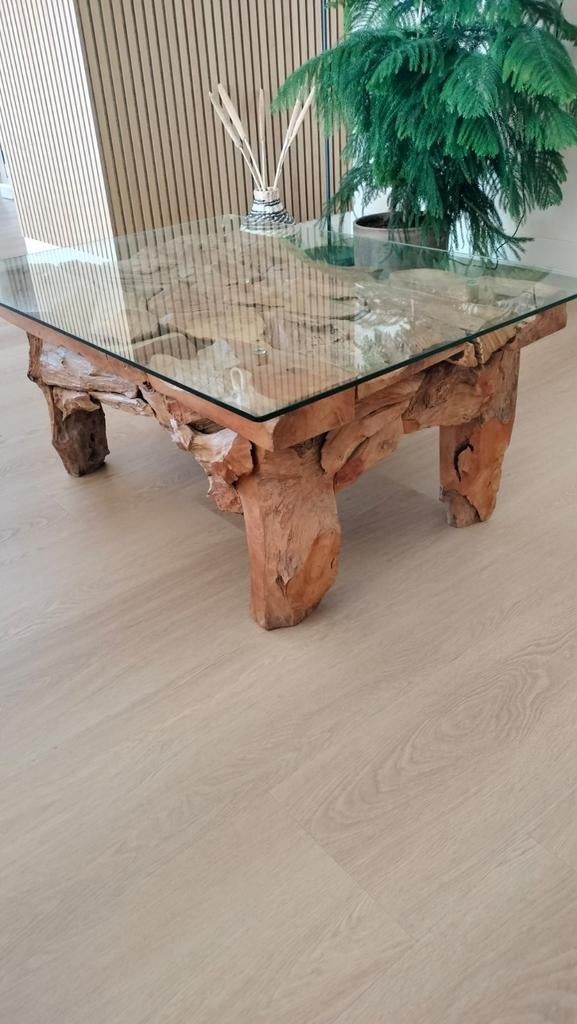 Te Koop Mooie Salontafel Tafel, Ophalen, 100 tot 150 cm, 50 tot 100 cm, Zo goed als nieuw